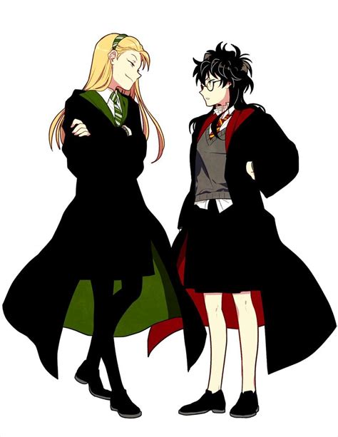 draco malfoy and a female harry potter